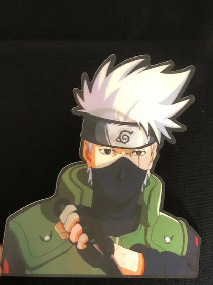 Anime 3D Lenticular Motion Flip Stickers, Demon Slayer Naruto Changing Image Decals, Waterproof Holographic Shift Stickers for Car Laptop Water Bottle Phone Case, Anime Character 3D Illusion Sticker, Fan Collectible Merch Gift