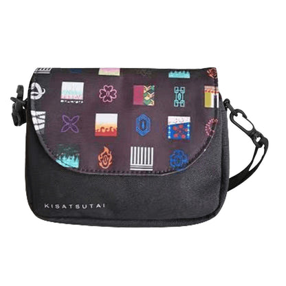 Demon Slayer Anime Crossbody Messenger Bag, Multi Styles Tanjiro Nezuko Zenitsu Pattern Shoulder Sling Bag, Casual Small Satchel Bag, Demon Slayer Merch Crossbody Purse Gift for Anime Fans
