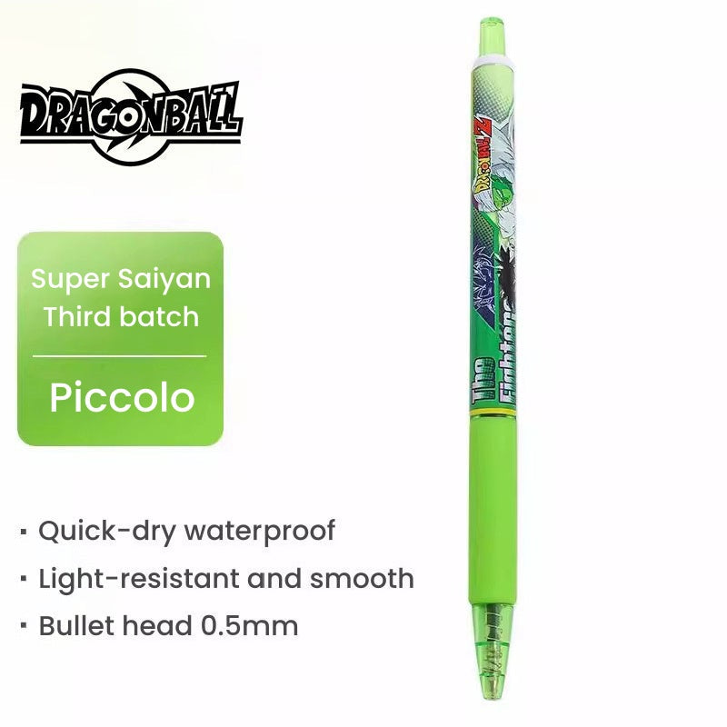 Dragon Ball Z Anime Retractable Ballpoint Pens, Goku Vegeta Gohan Trunks Character Printed Gel Ink Pens, Anime Themed School Office Writing Stationery, Collectible Gift for Dragon Ball Fans