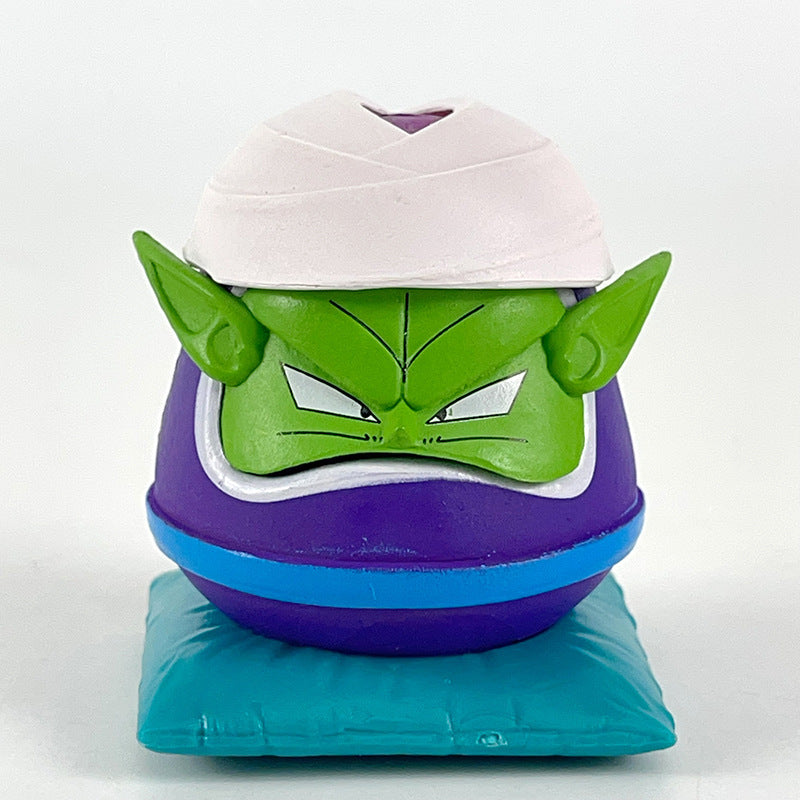 Dragon Ball Anime Daruma Piggy Bank, 6 Styles Cute Goku Vegeta Majin Buu Piccolo Broly Dharma Coin Saving Box, Cartoon Figure Money Bank, Dragon Ball Collectible Ornament Gift for Anime Fans