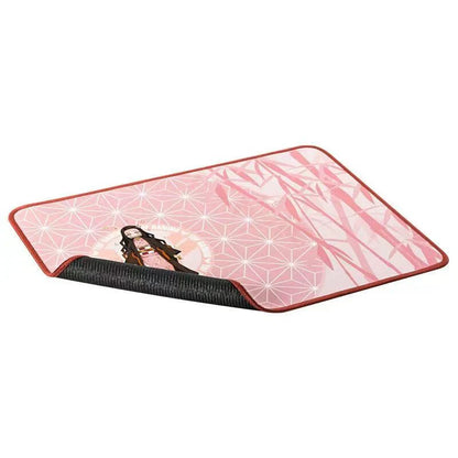 Demon Slayer Anime Mouse Pad, Nezuko & Inosuke Gaming Mousepad, Non-Slip Rubber Base Waterproof Desk Mat, Smooth Surface Mouse Mat for Laptop Computer Office Game, Demon Slayer Fan Merch Gift