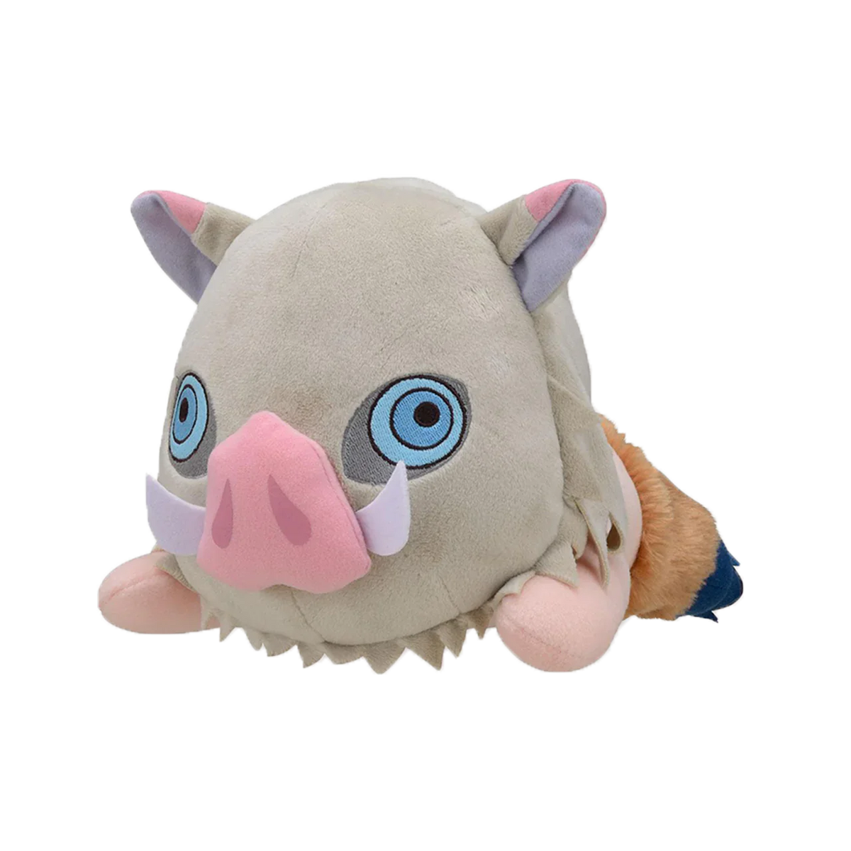 Demon Slayer Kimetsu no Yaiba Lying Plush Doll, Cute Anime Character Stuffed Pillow Plushie, Tanjiro Nezuko Zenitsu Inosuke Giyuu Shinobu Soft Toy, Anime Collectible Plush Gift for Fans