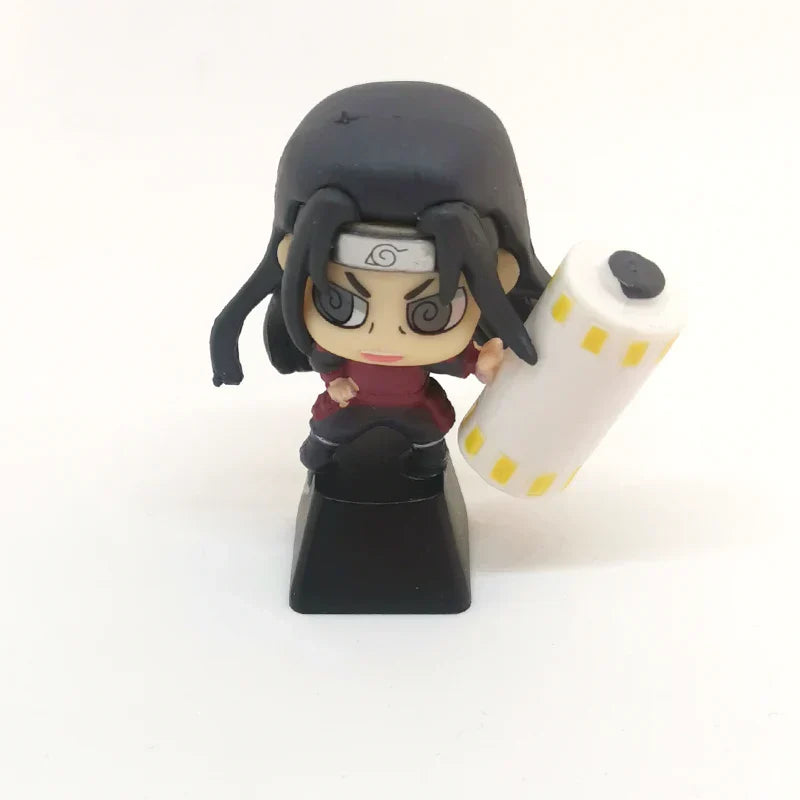 Naruto Anime Custom Keycap Set, Q Version Naruto Sasuke Itachi Kakashi Figurine Keycaps, Handmade 3D Resin Key Caps for Cherry MX Mechanical Keyboard, Anime Keyboard Decor Gift for Naruto Fans