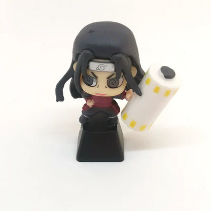 Naruto Anime Custom Keycap Set, Q Version Naruto Sasuke Itachi Kakashi Figurine Keycaps, Handmade 3D Resin Key Caps for Cherry MX Mechanical Keyboard, Anime Keyboard Decor Gift for Naruto Fans