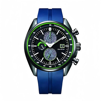 Naruto Hatake Kakashi Chronograph Wrist Watch, Anime Naruto Kakashi Themed Sports Quartz Watch, Silver Case Blue Silicone Strap Analog Wristwatch, Anime Collectible Cosplay Accessory Gift for Naruto Fans