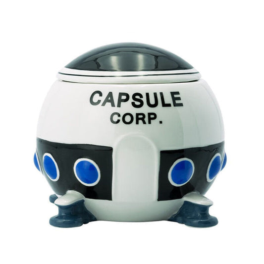 Dragon Ball Z Capsule Corp Spaceship 3D Ceramic Mug, Capsule Corporation Space Pod Shaped Coffee Cup, Novelty Anime Sculpted Drinkware, Collectible Gift for Dragon Ball Fans