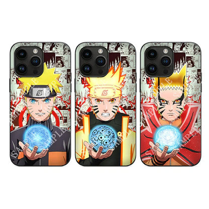 Anime Phone Case, Naruto Luffy Tanjiro Character Print Protective Phone Cover, Shockproof Soft TPU Case, Manga Comic Design Cell Phone Case, Anime Merch Gift for Teens Men Women