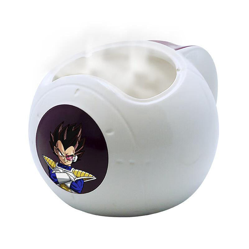 Dragon Ball Z Vegeta Spaceship 3D Heat Changing Magic Mug, Spaceship Shaped Ceramic Coffee Cup, Color Reveal Heat Sensitive Tea Mug, Novelty Anime Drinkware, Collectible Gift for Dragon Ball Fans