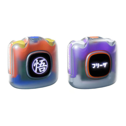 Dragon Ball Z TWS Wireless Bluetooth Earbuds, Goku Frieza Anime Bluetooth 5.3 Earphones with LED Light Charging Case, Long Battery Life Stereo Sound Semi In-ear Headphones, Anime Collectible Gift for Dragon Ball Fans