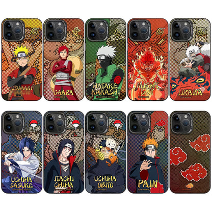 Naruto Anime Phone Case, Multiple Characters Naruto Sasuke Itachi Kakashi Gaara Pain Custom Printed Protective Phone Cover, Anime Naruto Phone Case for iPhone, Anime Fan Merch Gift