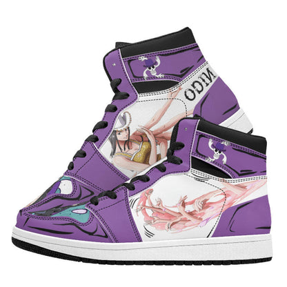 One Piece Nico Robin Anime High Top Sneakers, Custom Printed Nico Robin Character Fashion Casual Shoes, One Piece Anime Streetwear Footwear, Anime Sneaker Gift for One Piece Fans