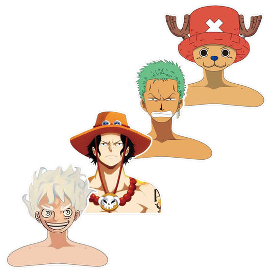 One Piece Anime Stickers, Luffy Zoro Nami Sanji Ace Chopper Waterproof Vinyl Decals, Laptop Water Bottle Skateboard Stickers, One Piece Fan Collectible Sticker Packer
