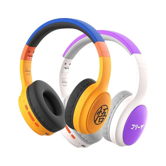 Dragon Ball Anime Over Ear Bluetooth Headphones, Goku Frieza Wireless Noise Cancelling Headset, Foldable Comfort Headphones for Gaming Music, Anime Fans Collectible Gift