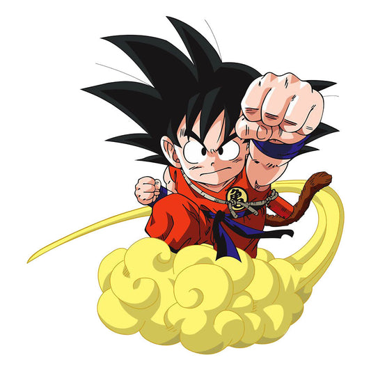 Dragon Ball Goku LED Wall Light, Kid Goku Flying Nimbus Cloud Anime Wall Lamp, DBZ Character Backlit Wall Decor Night Light, Creative Anime Room Wall Art for Dragon Ball Fans Bedroom Decor