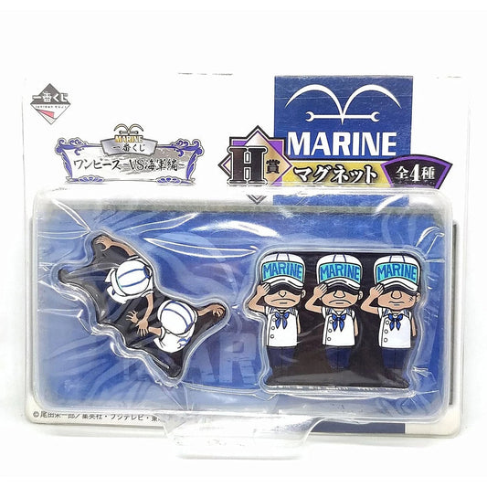 One Piece Marine Anime Acrylic Fridge Magnets, Q Version Marine Soldiers Cartoon Refrigerator Magnet, Cute Home Decor Sticker, Collectible Anime Gift for One Piece Fans