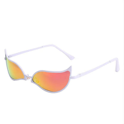 One Piece Anime Cosplay Sunglasses, Doflamingo Kizaru Cos Glasses, Cat Eye Color Lens Costume Eyewear, Halloween Party Cosplay Prop, Anime Fan Collection Gift