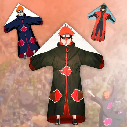 Naruto Pain Akatsuki Kite for Adults Kids, 3D Character Shape Kite with Kite String, Outdoor Beach Park Flying Toy, Easy to Fly Anime Kite, Gift for Naruto Fans