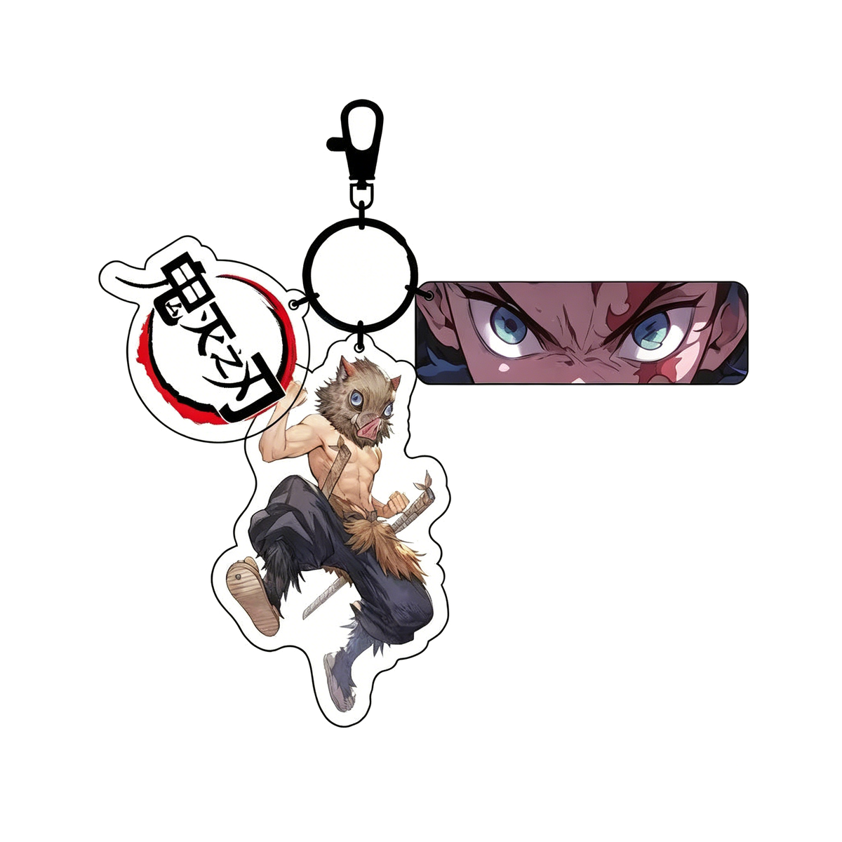 Demon Slayer 3-in-1 Acrylic Anime Character Keychain
