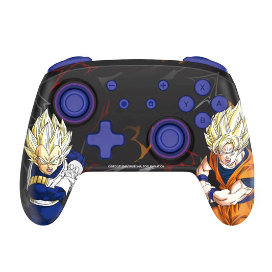 Dragon Ball Super Goku Vegeta Wireless Game Controller, Anime RGB Bluetooth Gamepad with NFC, Programmable Turbo Function Gaming Controller, Dragon Ball Merch Game Controller Gift for Anime & Game Fans