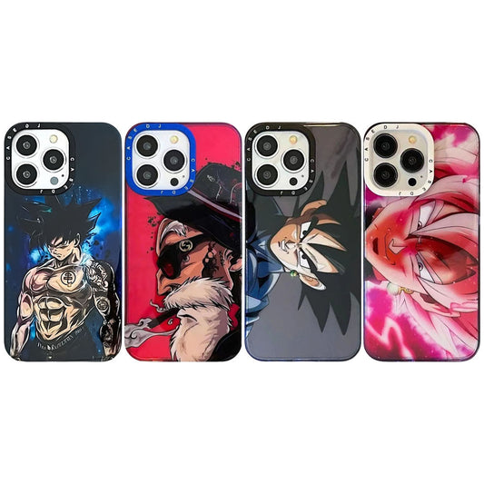 Dragon Ball Z Anime Phone Case, Goku Master Roshi DBZ Character Printed Protective Phone Cover, Shockproof Soft TPU Anime Phone Shell for iPhone, Dragon Ball Fan Merch Gift