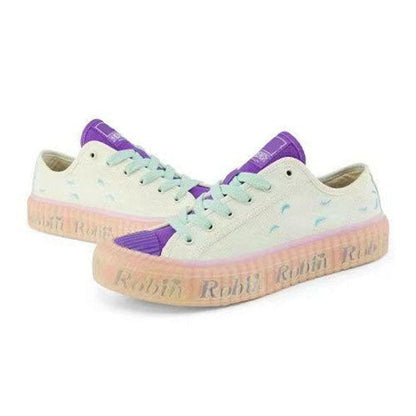 One Piece Nico Robin Low Top Canvas Sneakers, Anime Robin Purple Cream Casual Shoes, Men Women Cosplay Streetwear Trainers, One Piece Fan Collectible Footwear Gift