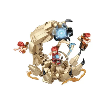 Naruto Gaara Sand Scorpion Building Blocks Set, Shukaku Sand Demon Model with Gaara Minifigures, Collectible Anime Bricks Toy, Creative Desktop Decoration Gift for Naruto Fans