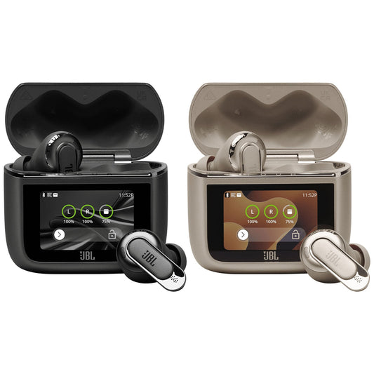 TWS Wireless Earbuds with Smart Touch Screen Charging Case, Bluetooth 5.3 ANC Noise Canceling Earphones, Spatial Audio, Hybrid Dual Driver, IP54 Waterproof Headphones with Mic for Travel Sports