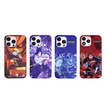Naruto Anime Phone Case, Cool Manga Character Printed Shockproof Protective Phone Cover, Slim Soft TPU Anime Case for iPhone, Anime Fan Gift