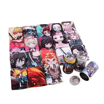 Demon Slayer Anime Cooling Towel Blind Box, Instant Cooling Sports Towel, Microfiber Quick Dry Ice Towel for Gym Running Cycling Workout, Canned Random Anime Character Chilling Towel, Anime Fan Collectible Gift