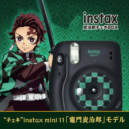 Demon Slayer Kimetsu no Yaiba Instant Camera Gift Box, Tanjiro & Nezuko Limited Bundle with Camera Bag, Shoulder Strap, Anime Merch for Birthday Holiday Gift