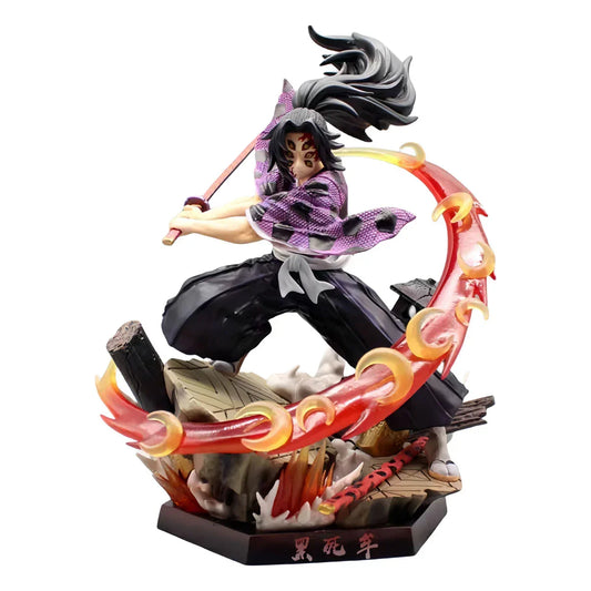Demon Slayer Kokushibo Figure, Kimetsu no Yaiba Kokushibo GK Statue with Special Effects Parts, Anime Character Model Collectible Figurine, Desktop Decoration Gift for Demon Slayer Fans