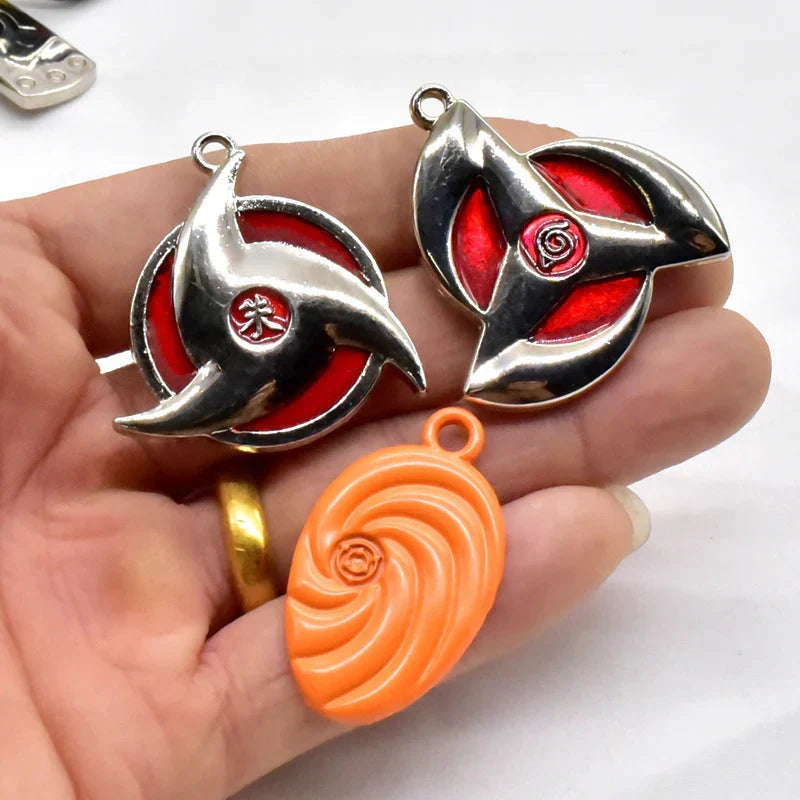 Naruto Anime 25 Pcs Collectible Gift Set, Ninja Weapon Kunai Shuriken Headband Ring Necklace Pendant, Naruto Cosplay Metal Accessory Kit, Anime Collection Box Gift for Naruto Fans