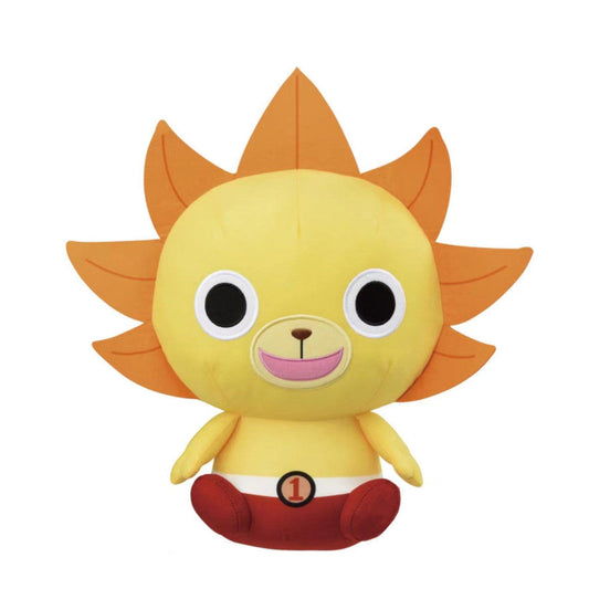 One Piece Anime Plush Toy, Luffy & Thousand Sunny Lion Head Soft Stuffed Plush Doll, Cute Cartoon Character Plushie, Collectible Figure Gift for One Piece Fans