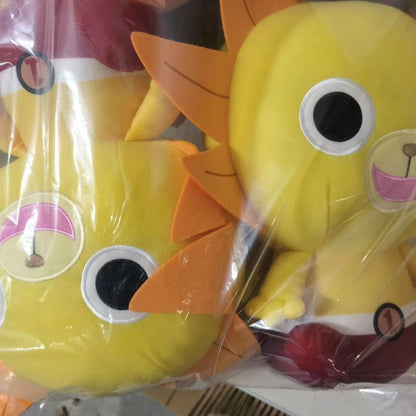 One Piece Anime Plush Toy, Luffy & Thousand Sunny Lion Head Soft Stuffed Plush Doll, Cute Cartoon Character Plushie, Collectible Figure Gift for One Piece Fans