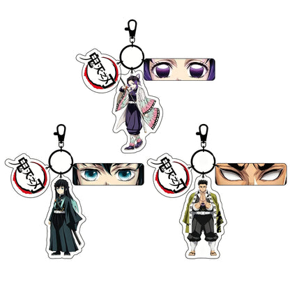 Demon Slayer 3-in-1 Acrylic Anime Character Keychain
