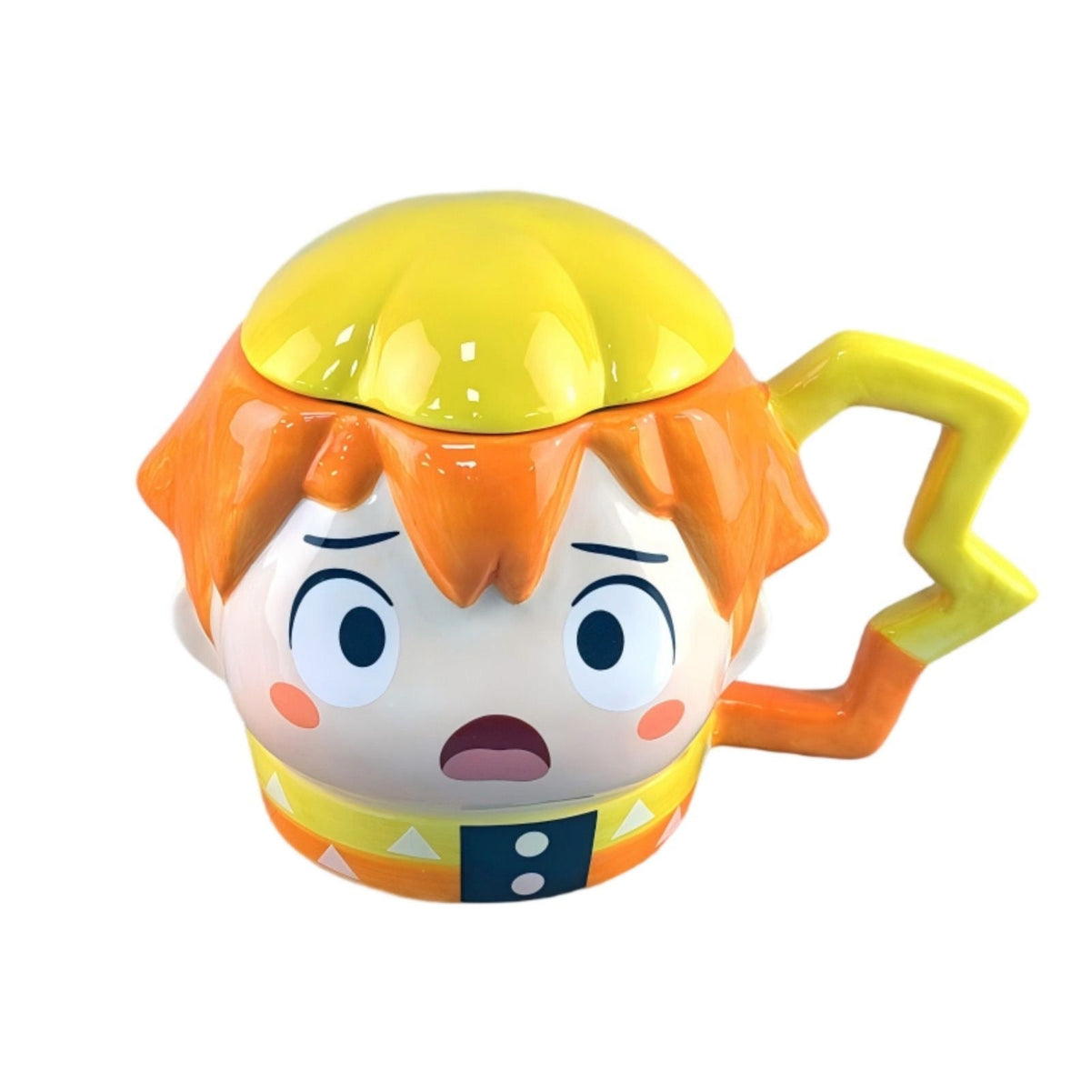 Demon Slayer 3D Character Mug, Anime Ceramic Coffee Cup, Inosuke Tanjiro Akaza Zenitsu Figurine Mug, Cute Cartoon Tea Cup Gift for Fan