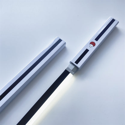 Naruto Uchiha Anime Light Up Katana Sword, Rechargeable LED Glow Samurai Sword with Scabbard, Touch Control Lightsaber Katana, Anime Cosplay Prop Collectible Sword for Naruto Fans