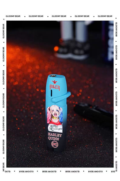 One Piece Slam Dunk Joker Harley Quinn Green Flame Torch Lighter, Windproof Jet Flame Pocket Lighter, Anime Fan Collectible Gift