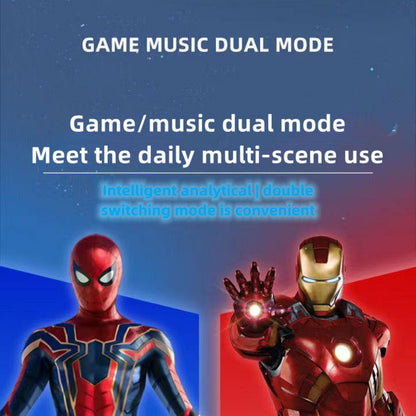 Marvel Avengers Spider‑Man Iron Man TWS True Wireless Gaming Earbuds, Bluetooth 5.3 Headphones 30ms Ultra Low Latency 13mm Driver Type‑C Charging for Game Music