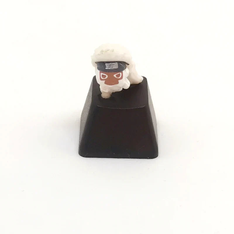 Naruto Anime Custom Keycap Set, Q Version Naruto Sasuke Itachi Kakashi Figurine Keycaps, Handmade 3D Resin Key Caps for Cherry MX Mechanical Keyboard, Anime Keyboard Decor Gift for Naruto Fans