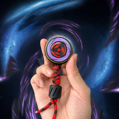 Naruto Akatsuki Magnetic EDC Fidget Slider, Anime Crow Pattern Push Card Fidget Toy, Pocket Stress Relief Clicker Toy, Collectible Gift for Naruto Fans