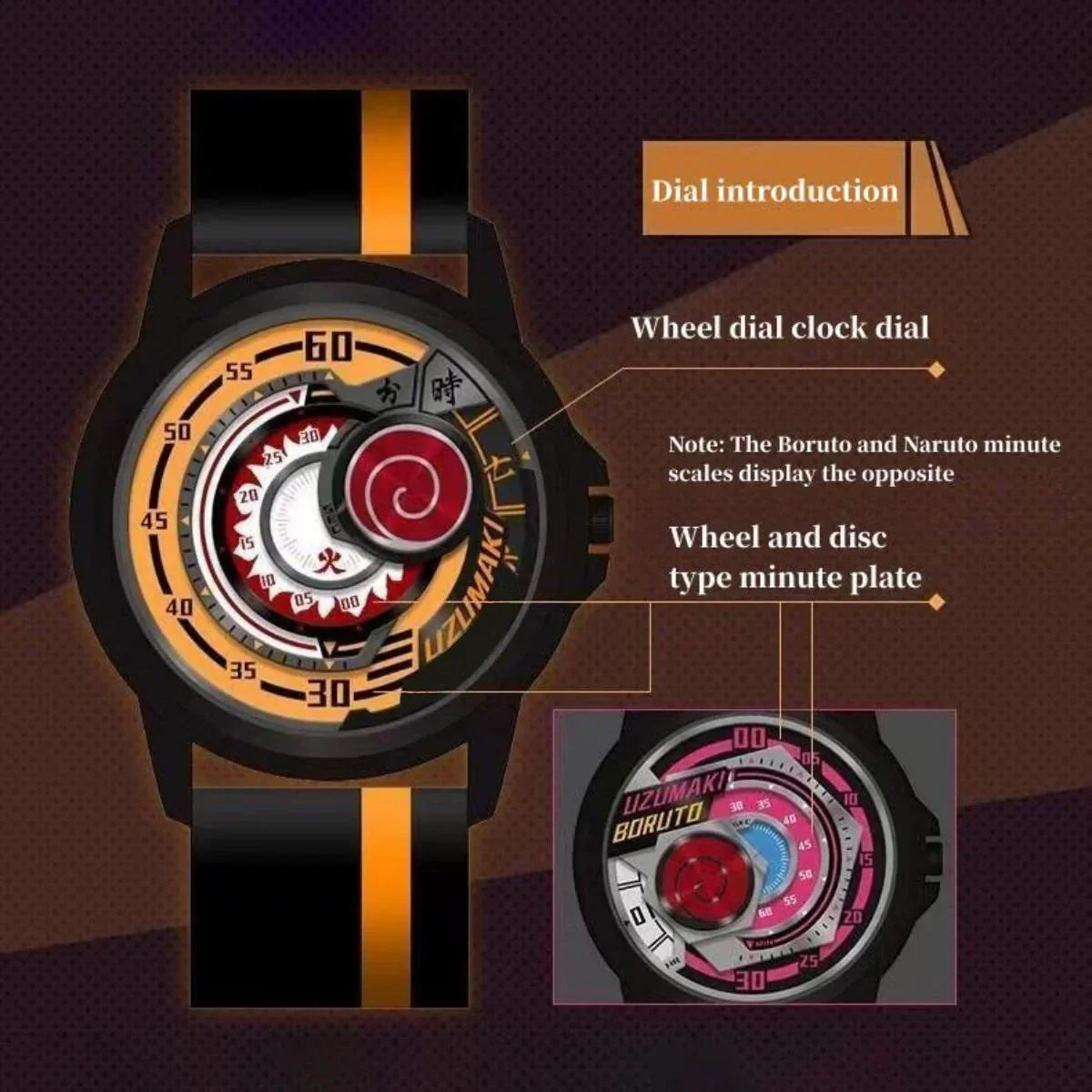 Boruto Naruto Next Generations Anime Wrist Watch, Uzumaki Boruto Sasuke Sarada Sharingan Analog Quartz Watch, Silicone Strap Anime Cosplay Watch, Collectible Gift for Naruto Anime Fans