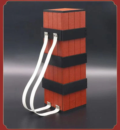 Demon Slayer Nezuko Wooden Box Backpack, Kimetsu No Yaiba Anime Cosplay Nezuko Box Bag, Unique Wooden Crate Shape Shoulder Bag, Anime Fan Collectible Cosplay Prop Gift