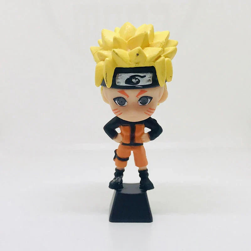Naruto Anime Custom Keycap Set, Q Version Naruto Sasuke Itachi Kakashi Figurine Keycaps, Handmade 3D Resin Key Caps for Cherry MX Mechanical Keyboard, Anime Keyboard Decor Gift for Naruto Fans