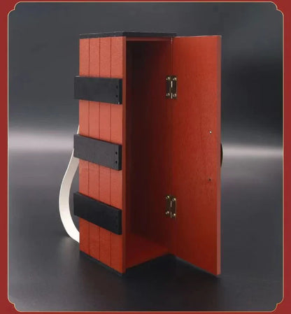 Demon Slayer Nezuko Wooden Box Backpack, Kimetsu No Yaiba Anime Cosplay Nezuko Box Bag, Unique Wooden Crate Shape Shoulder Bag, Anime Fan Collectible Cosplay Prop Gift