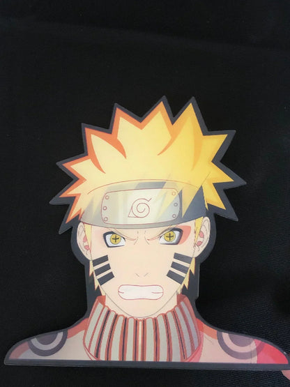 Anime 3D Lenticular Motion Flip Stickers, Demon Slayer Naruto Changing Image Decals, Waterproof Holographic Shift Stickers for Car Laptop Water Bottle Phone Case, Anime Character 3D Illusion Sticker, Fan Collectible Merch Gift
