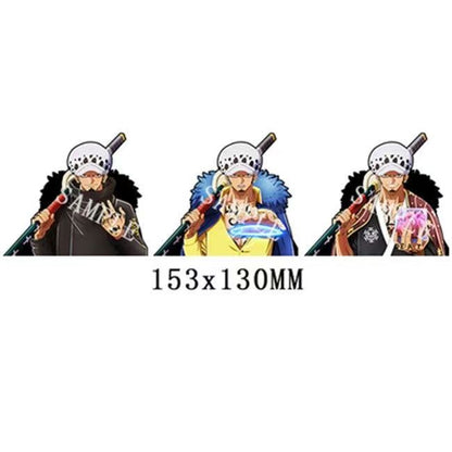 One Piece 3D Motion Stickers, Lenticular Anime Character Decals, Luffy Zoro Nami Changing Image Sticker, Waterproof Peekers Sticker for Car Laptop Water Bottle, One Piece Fans Collectible Decor