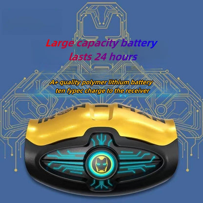 Marvel Avengers Spider‑Man Iron Man TWS True Wireless Gaming Earbuds, Bluetooth 5.3 Headphones 30ms Ultra Low Latency 13mm Driver Type‑C Charging for Game Music
