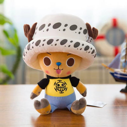 One Piece Assorted Anime Plush Dolls, Luffy Ace Law Chopper Stuffed Figure, Thousand Sunny Going Merry Pirate Ship Plush Toy, Cute One Piece Character Soft Plushies, Anime Collectible Gifts for Kids & Fans