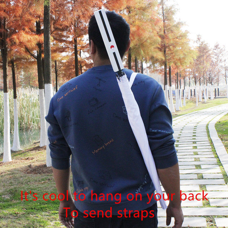 One Piece Zoro Katana Sword Umbrella, Anime Samurai Sword Shaped Long Handle Umbrella, Wado Ichimonji Sandai Kitetsu Replica Sword Umbrella, Cosplay Prop Rain & Sun Protection Umbrella, Collectible Gift for One Piece Fans